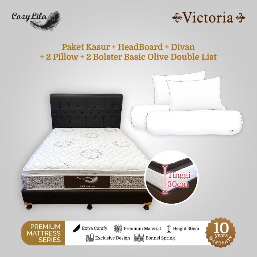 Cozylila Mattress HB Divan Victoria Spring Pillow Top 160X200